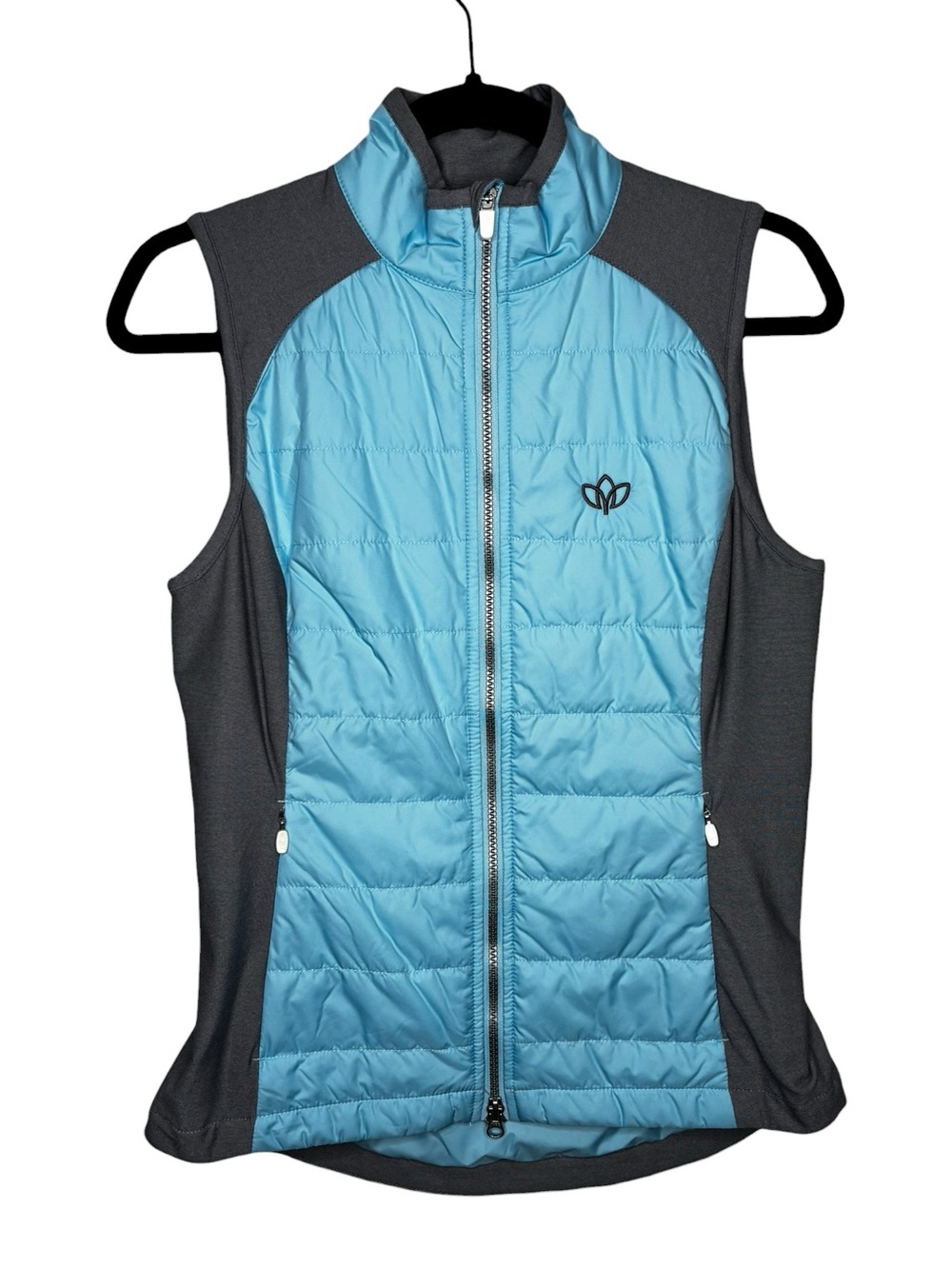 New Zero Restriction Women's Tess Vest Activewear Outdoor Size Small Blue Gray